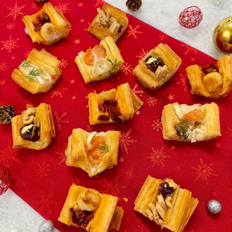 Plateau feuilletés de Noël