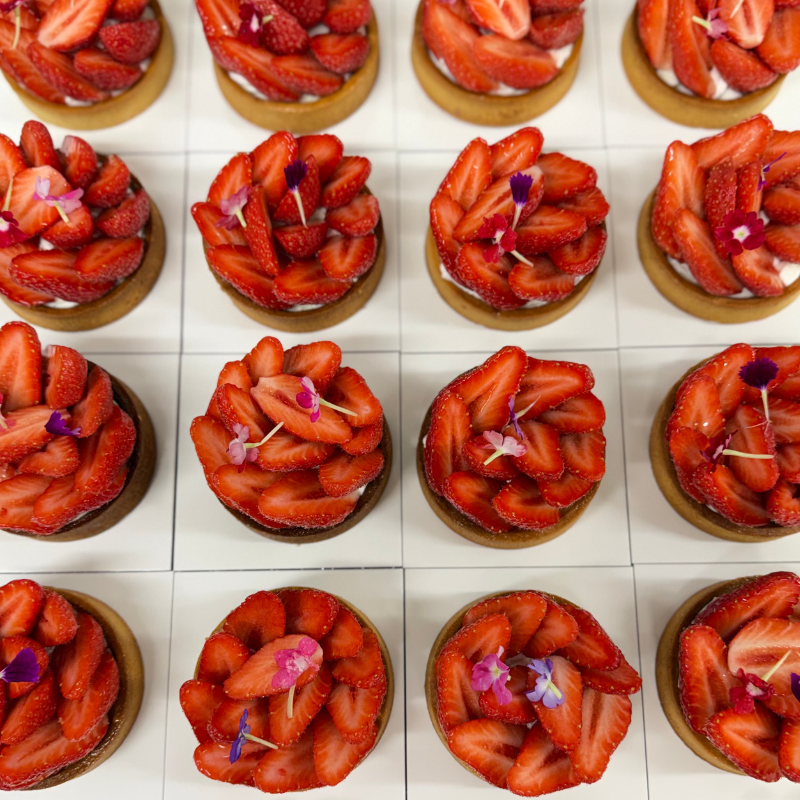 Tarte aux fraises Maison Le Barillec Fraises françaises