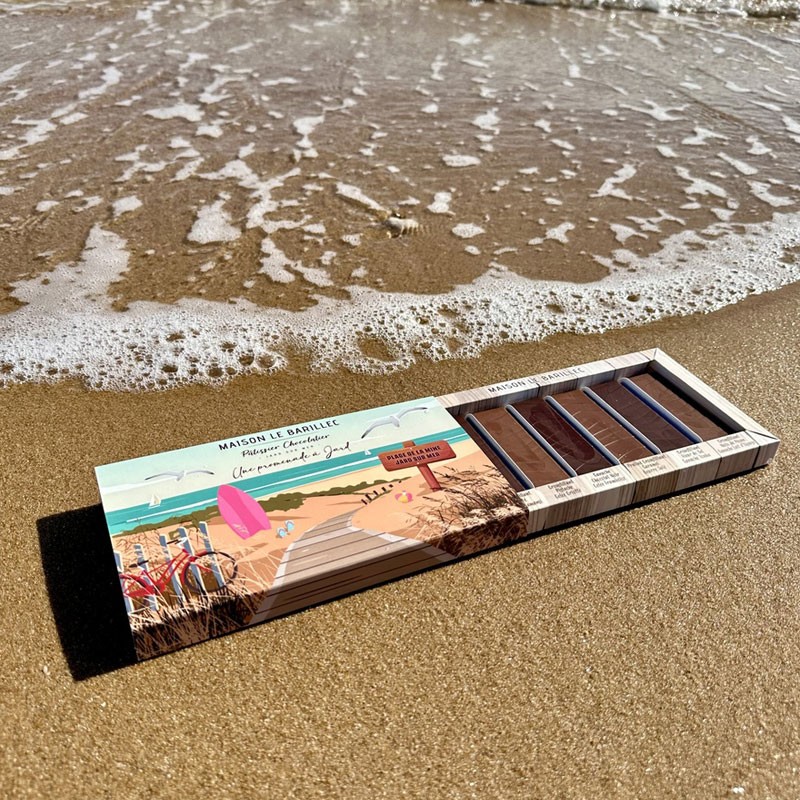 Coffret de 6 barres chocolatées d'exception.